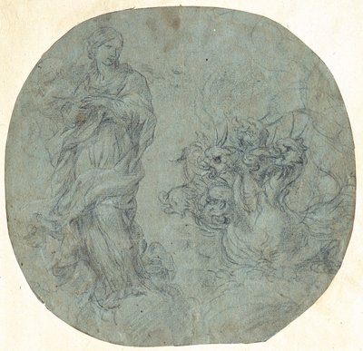 المرأة المروعة مع التنين بواسطة لازارو بالدي